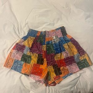 Rainbow Patchwork Shorts